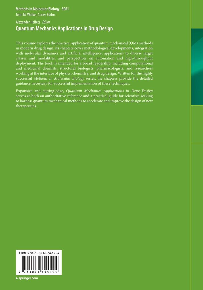 Weitere Ansicht: Quantum Mechanics Applications in Drug Design
