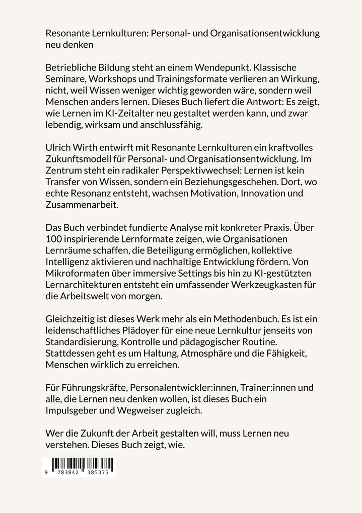 Weitere Ansicht: Resonante Lernkulturen | Ulrich Wirth
