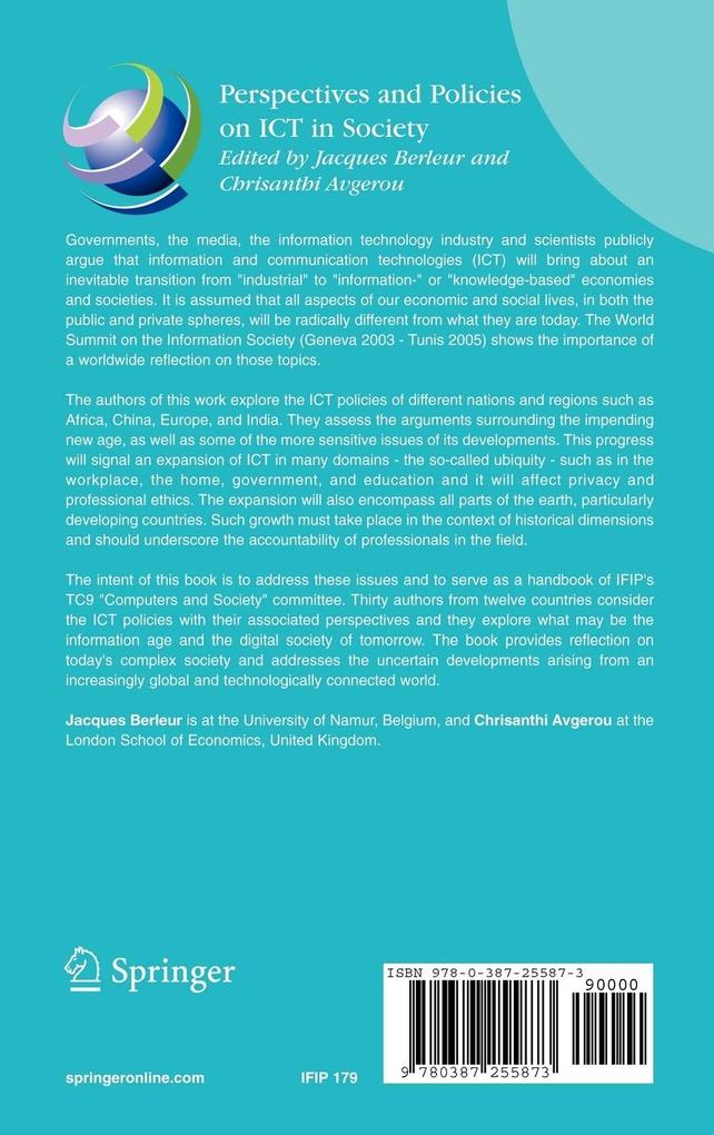 Weitere Ansicht: Perspectives and Policies on ICT in Society