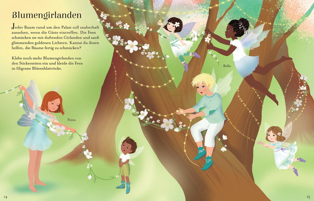 Weitere Ansicht: Mein glitzerndes Anziehpuppen-Mitmachbuch: Magischer Feenball | Emily Bone