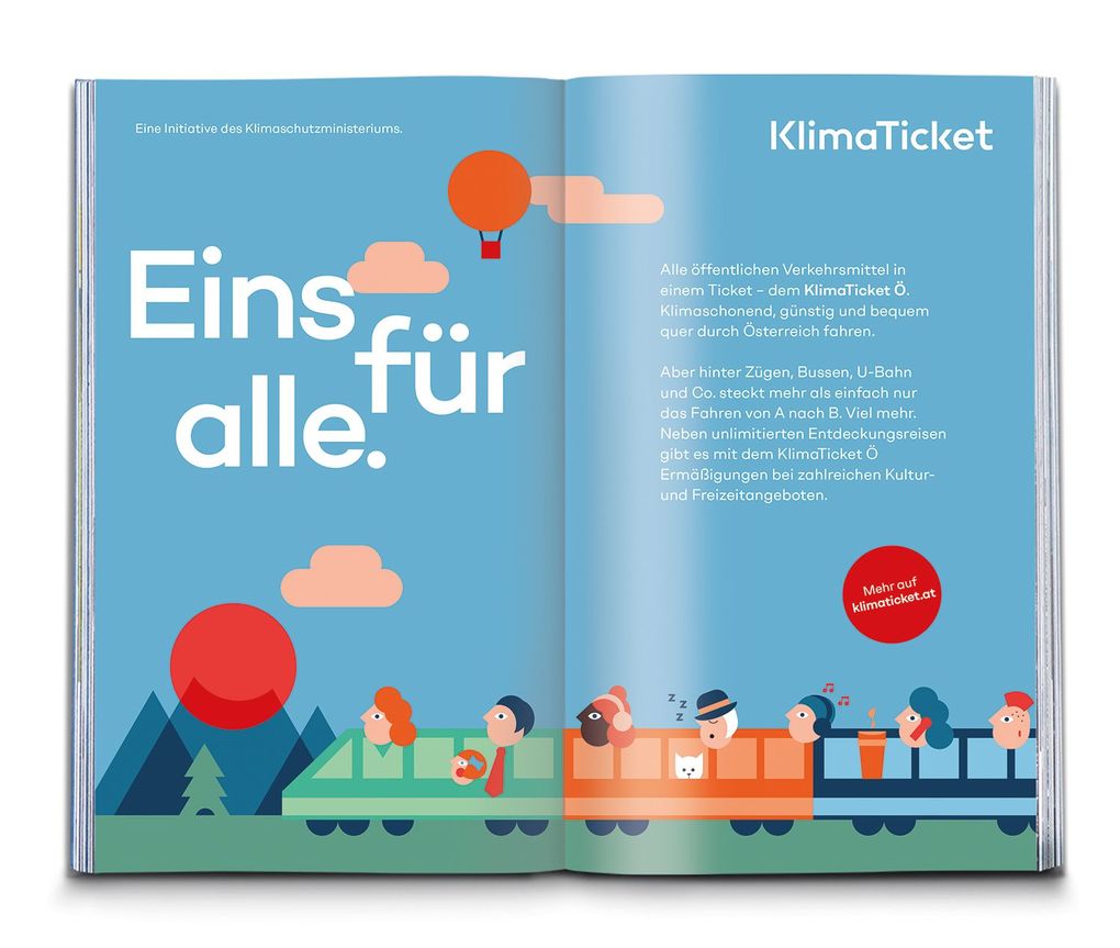 Weitere Ansicht: Klimaticket 50 Touren und Trips, Österreich und Grenzbahnhöfe