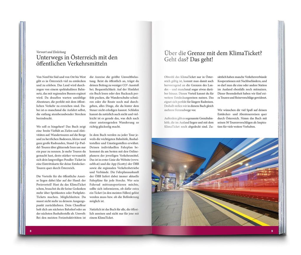 Weitere Ansicht: Klimaticket 50 Touren und Trips, Österreich und Grenzbahnhöfe
