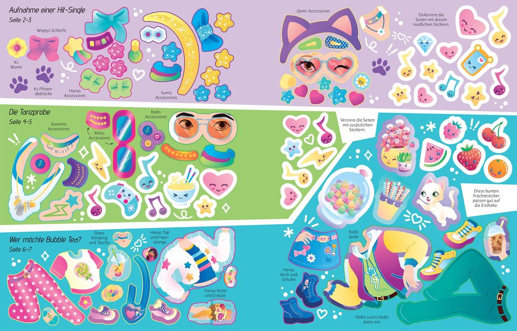 Weitere Ansicht: Mein Anziehpuppen-Stickerbuch: K-Pop | Lesley Sims