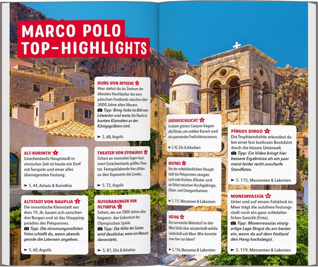 Weitere Ansicht: MARCO POLO Reiseführer Peloponnes | Klaus Bötig, Klio Verigou