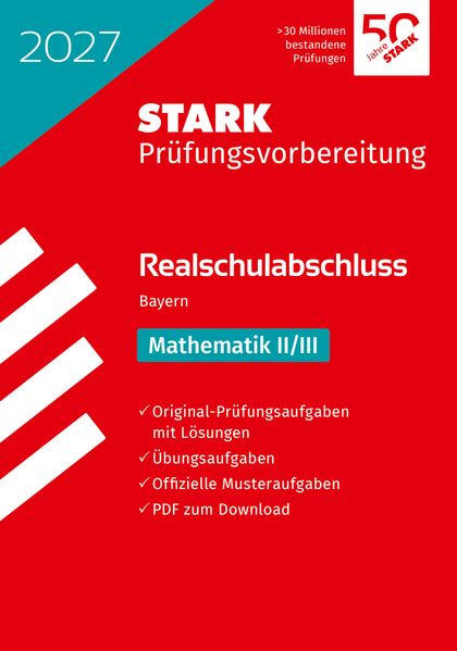 Produktbild: STARK Mathematik II/III - Realschulabschluss 2027 Bayern - Prüfungsvorbereitung