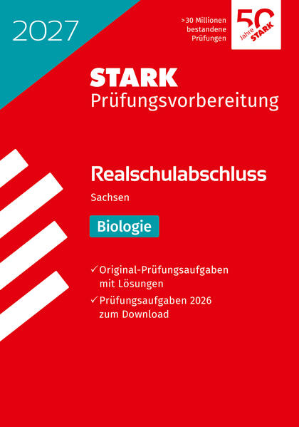 Produktbild: STARK Biologie - Realschulabschluss 2027 Sachsen - Prüfungsvorbereitung