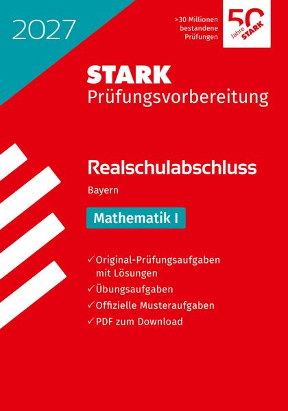 Produktbild: STARK Mathematik I - Realschulabschluss 2027 Bayern - Prüfungsvorbereitung