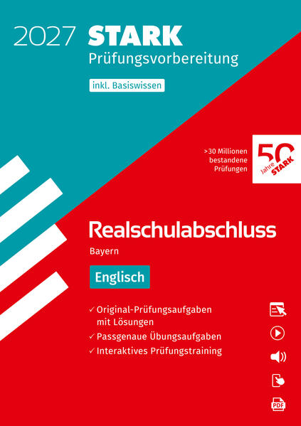 Produktbild: STARK Englisch - Realschulabschluss 2027 Bayern - Prüfungsvorbereitung inkl. Basistraining