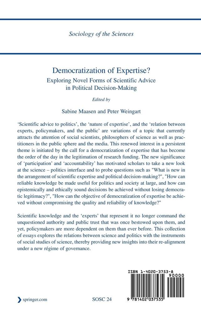 Weitere Ansicht: Democratization of Expertise?