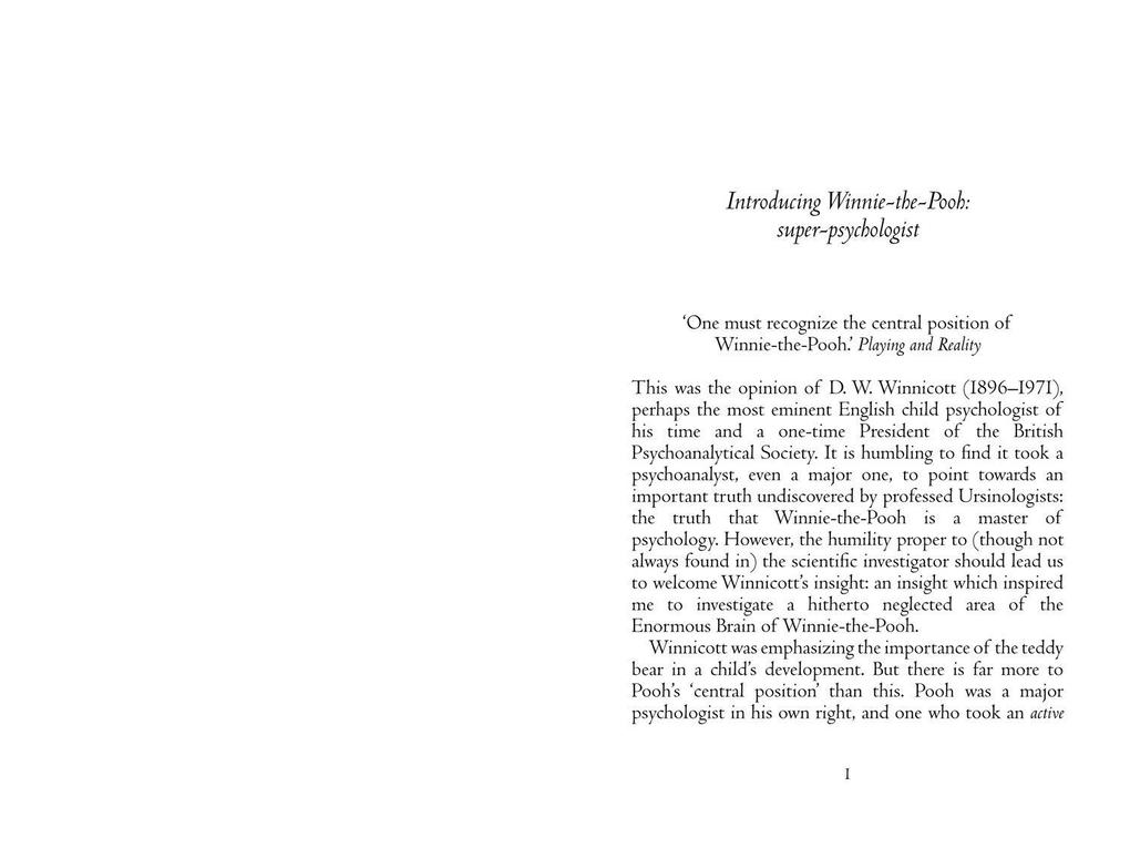 Weitere Ansicht: POOH & PSYCHOLOGI_WINNIE-TH PB | John Tyerman Williams