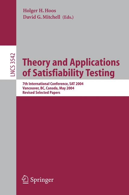 Weitere Ansicht: Theory and Applications of Satisfiability Testing