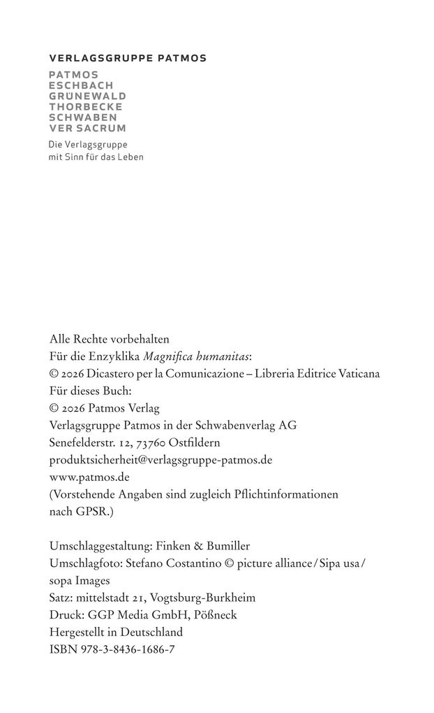 Weitere Ansicht: Magnifica humanitas: Die großartige Menschheit | Papst Leo XIV.