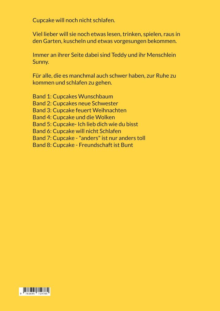 Weitere Ansicht: Cupcake will nicht schlafen | Sunny Lorenz