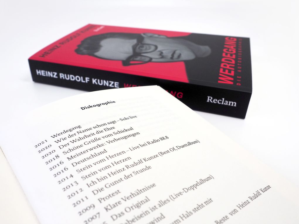 Weitere Ansicht: Werdegang. Die Autobiographie | Heinz Rudolf Kunze
