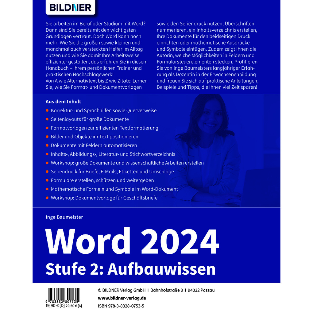 Weitere Ansicht: Word 2024 - Stufe 2: Aufbauwissen | Inge Baumeister