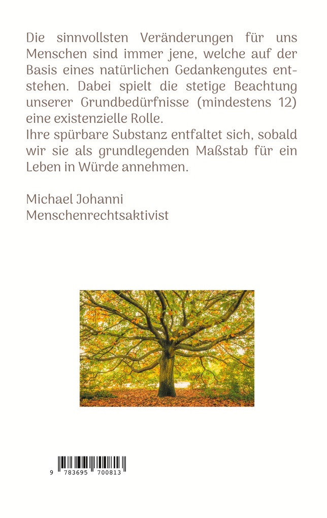 Weitere Ansicht: Du hast mindestens 12 Grundbedürfnisse | Michael Johanni