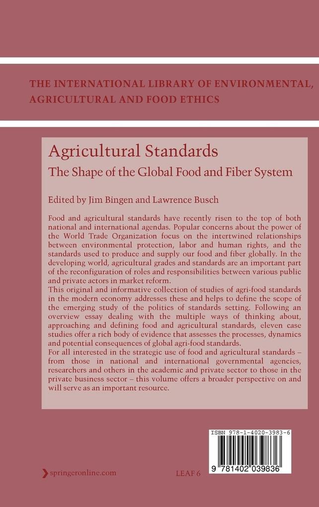 Weitere Ansicht: Agricultural Standards