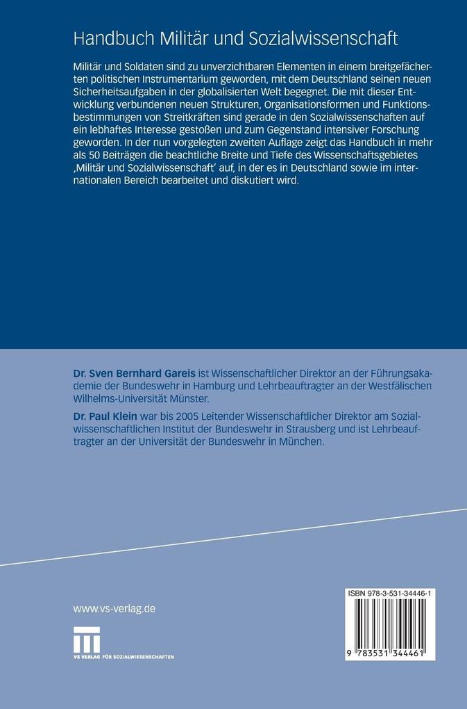 Weitere Ansicht: Handbuch Militär und Sozialwissenschaft
