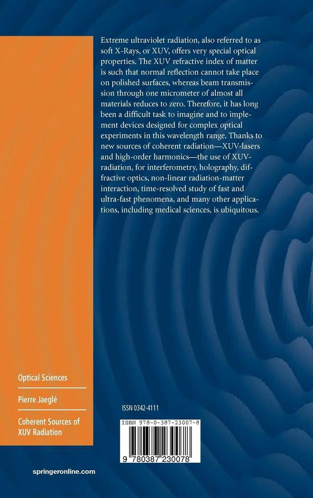 Weitere Ansicht: Coherent Sources of XUV Radiation | Pierre Jaeglé