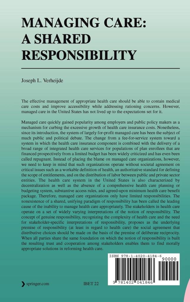 Weitere Ansicht: Managing Care: A Shared Responsibility | Joseph L Verheijde