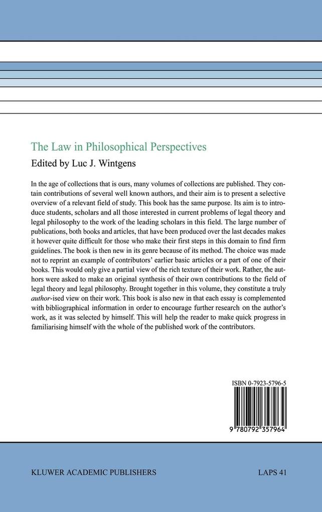 Weitere Ansicht: The Law in Philosophical Perspectives