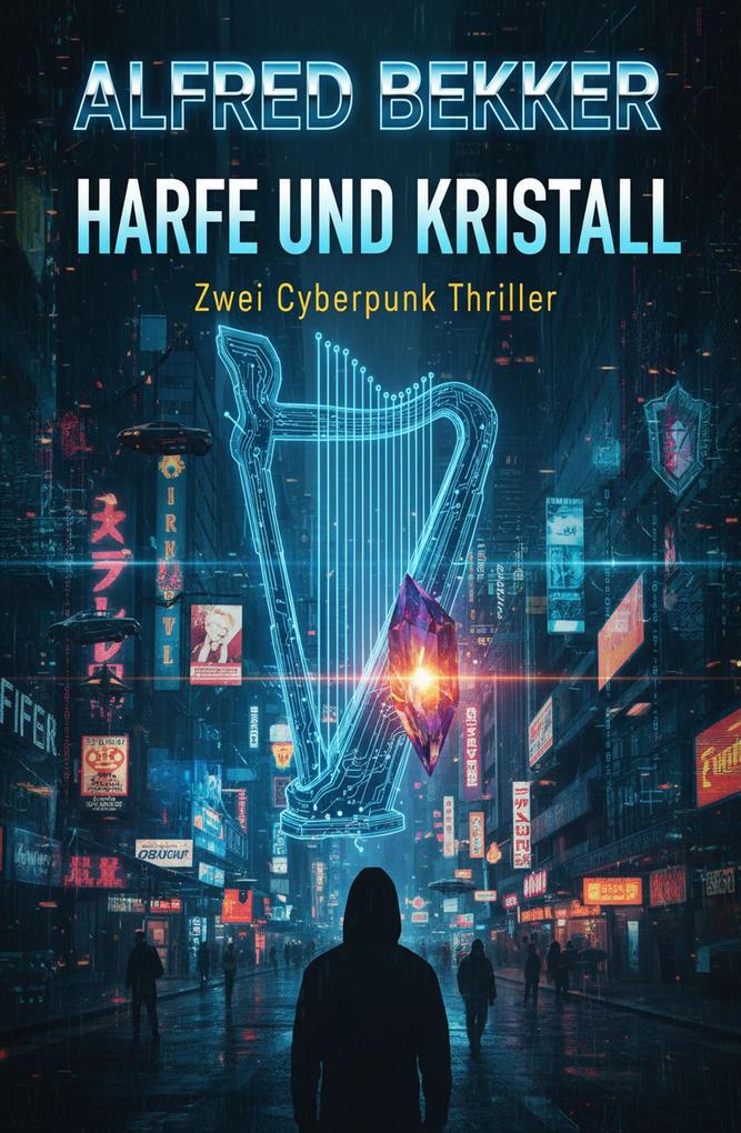 Produktbild: Harfe und Kristall: Zwei Cyberpunk Thriller | Alfred Bekker