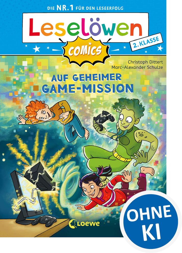 Produktbild: Leselöwen Comics 2. Klasse - Auf geheimer Game-Mission | Christoph Dittert