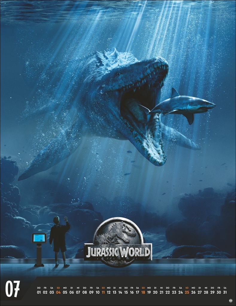 Weitere Ansicht: Jurassic Filmplakate Posterkalender 2027