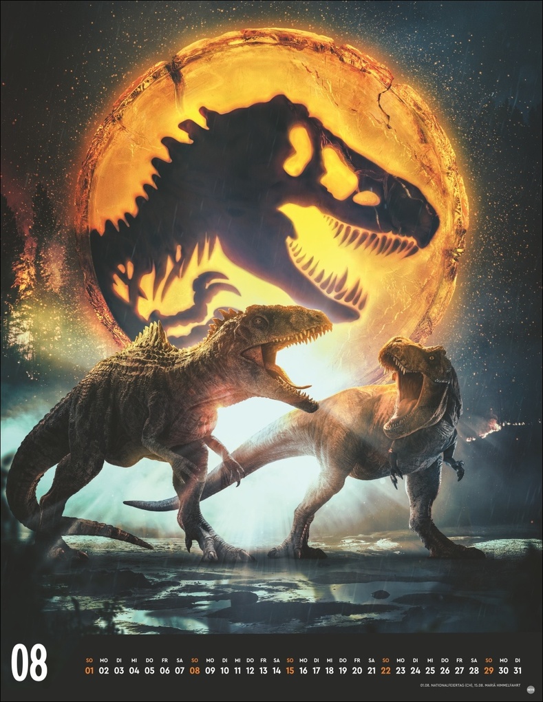 Weitere Ansicht: Jurassic Filmplakate Posterkalender 2027