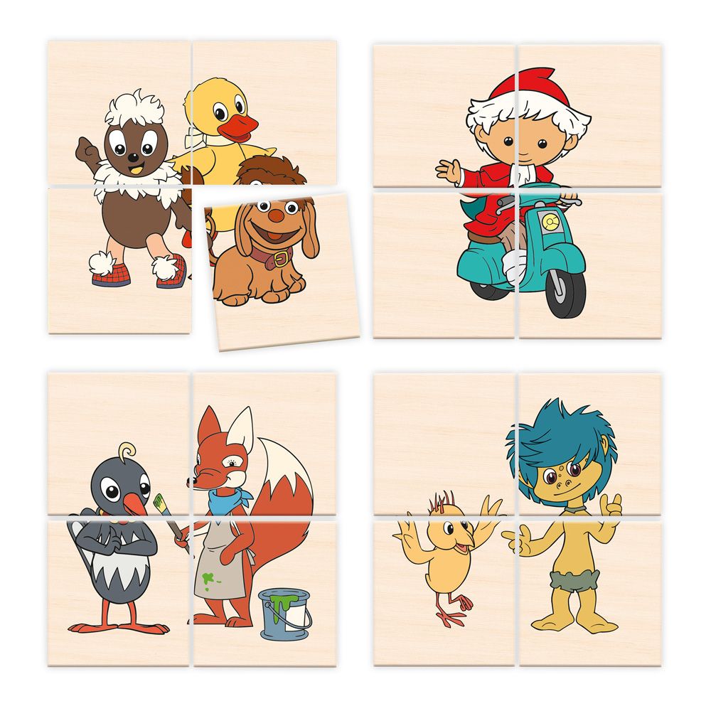 Weitere Ansicht: TRÖTSCH - Unser Sandmännchen Holzpuzzle 4x4 Teile