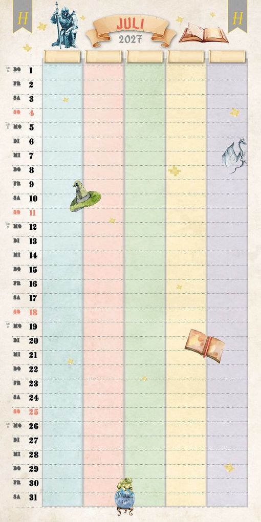 Weitere Ansicht: Der große inoffizielle Familienplaner für Potterheads Kalender 2027
