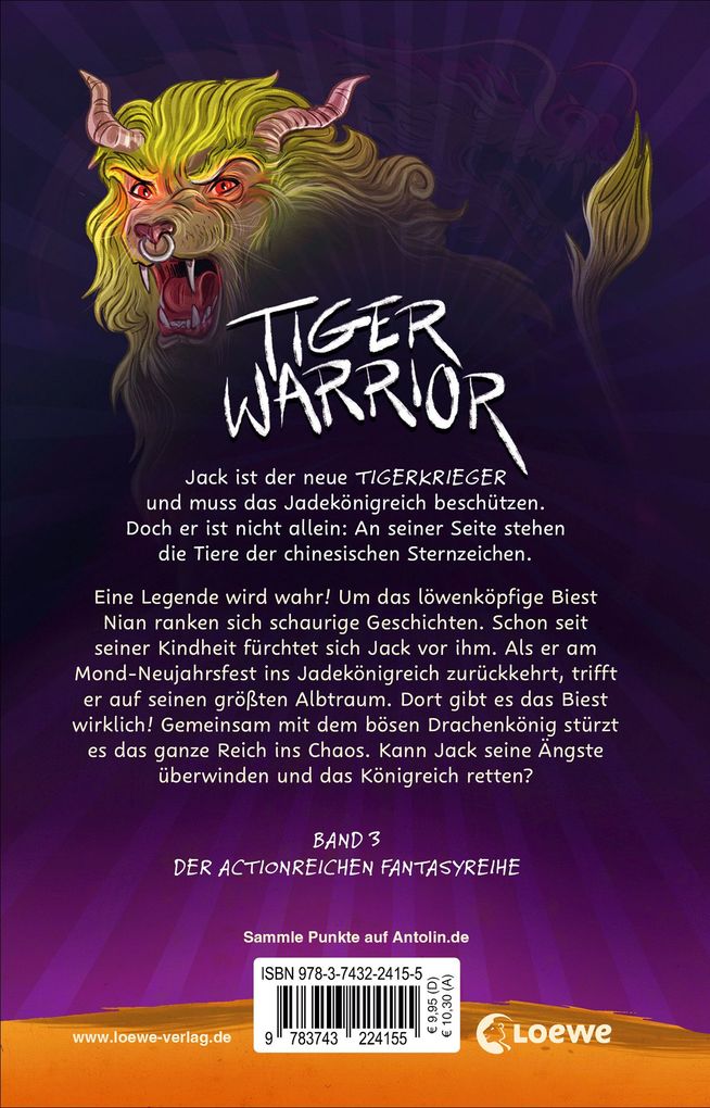 Weitere Ansicht: Tiger Warrior (Band 3) - Die Legende vom Löwendrachen | Maisie Chan