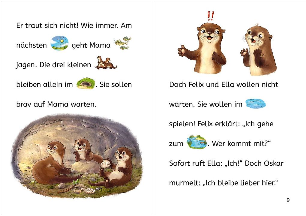 Weitere Ansicht: Bildermaus - Trau dich, kleiner Otter! | Julie Leuze
