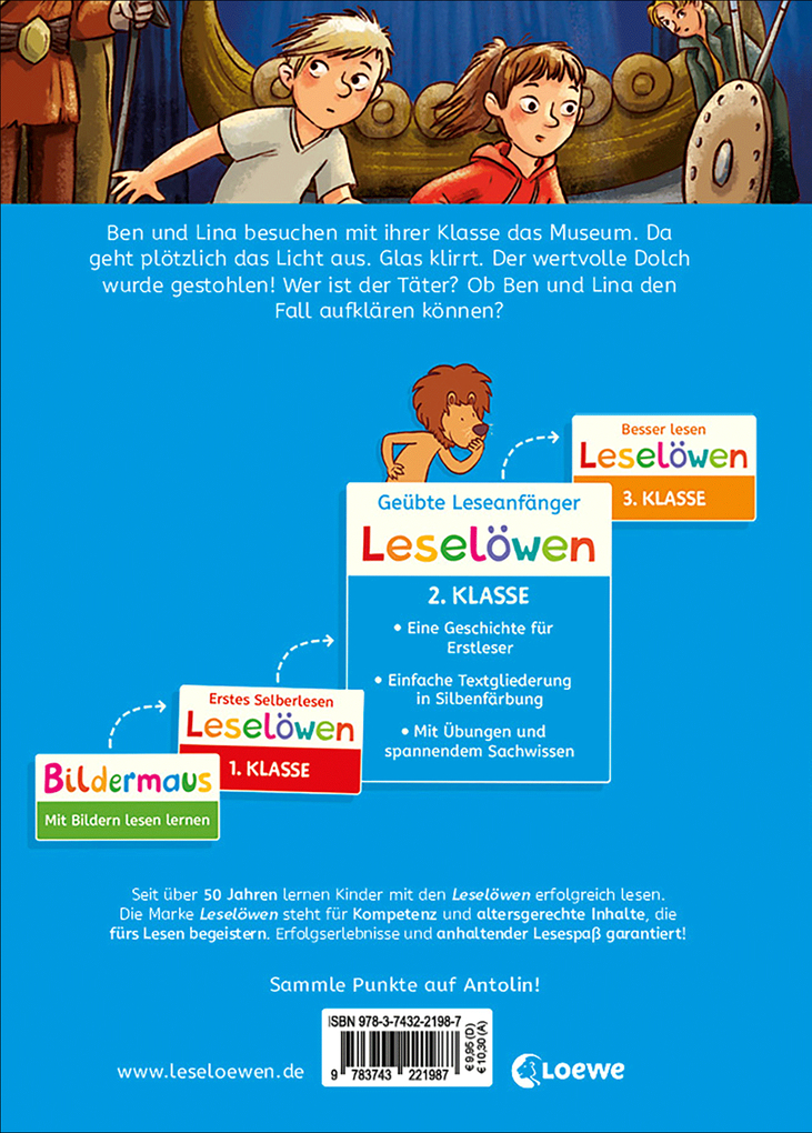 Weitere Ansicht: Leselöwen 2. Klasse - Hilfe! Diebe im Museum | Heiko Wolz
