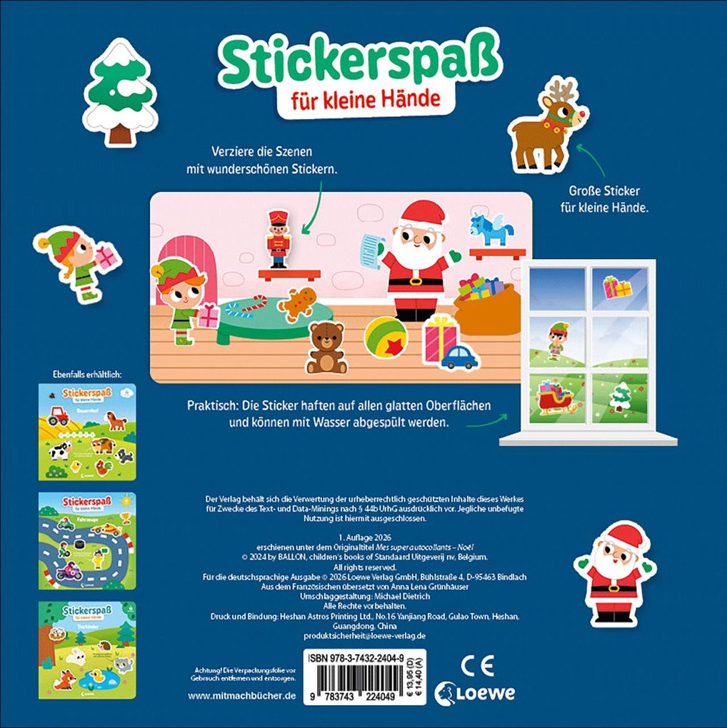 Weitere Ansicht: Stickerspaß für kleine Hände - Weihnachten