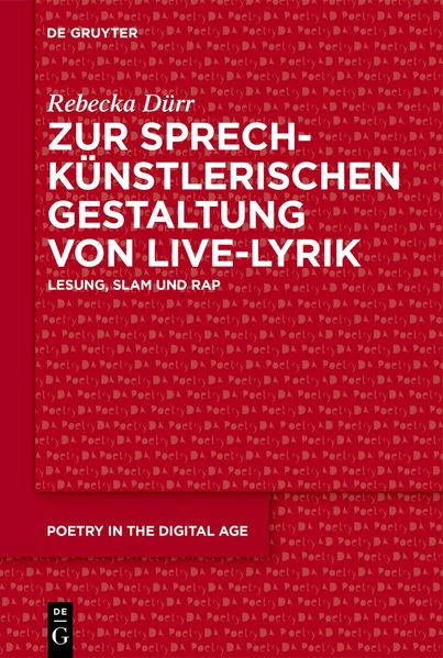 Produktbild: Zur sprechkünstlerischen Gestaltung von Live-Lyrik | Rebecka Dürr