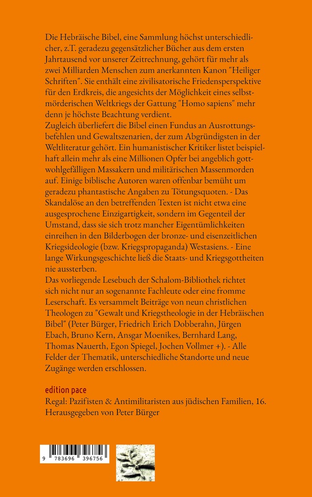 Weitere Ansicht: Gewalt und Kriegstheologie in der Hebräischen Bibel