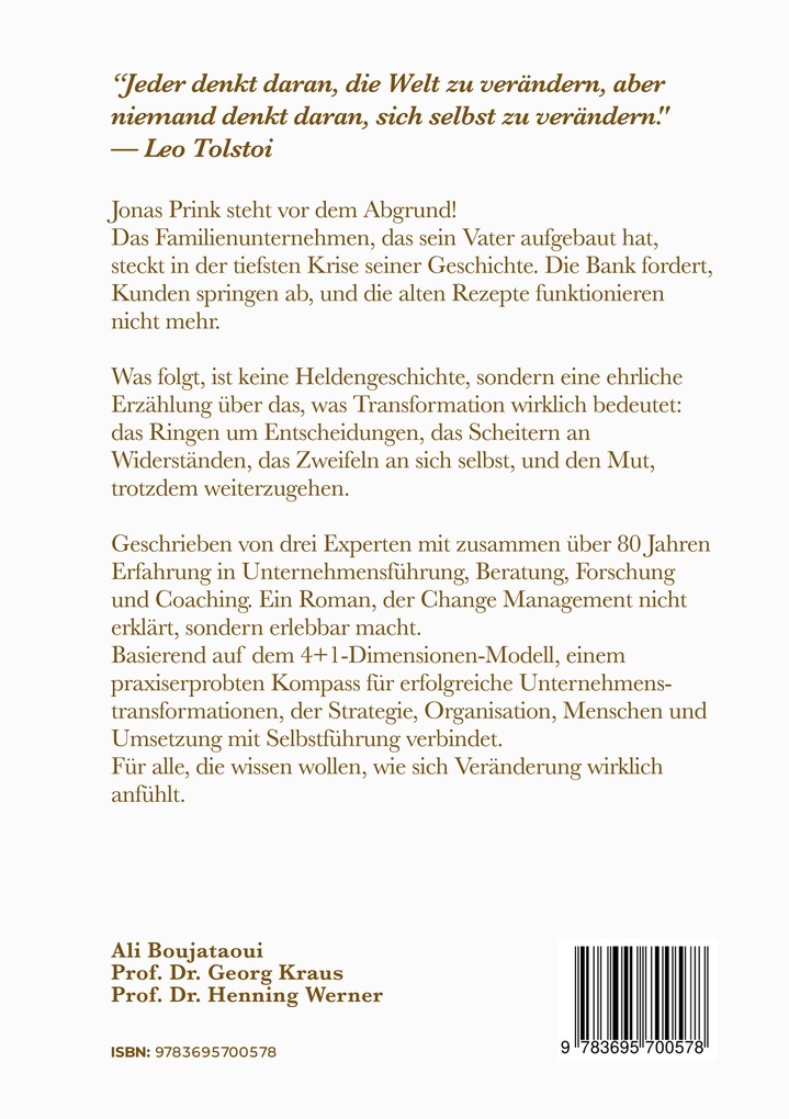 Weitere Ansicht: Die Verwandlung | Georg Kraus, Henning Werner, Ali Boujataoui