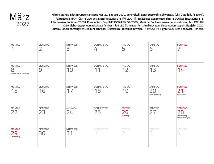 Weitere Ansicht: Feuerwehr 2027 Eintragkalender | Hans-Joachim Profeld