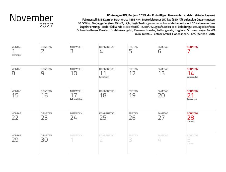 Weitere Ansicht: Feuerwehr 2027 Eintragkalender | Hans-Joachim Profeld