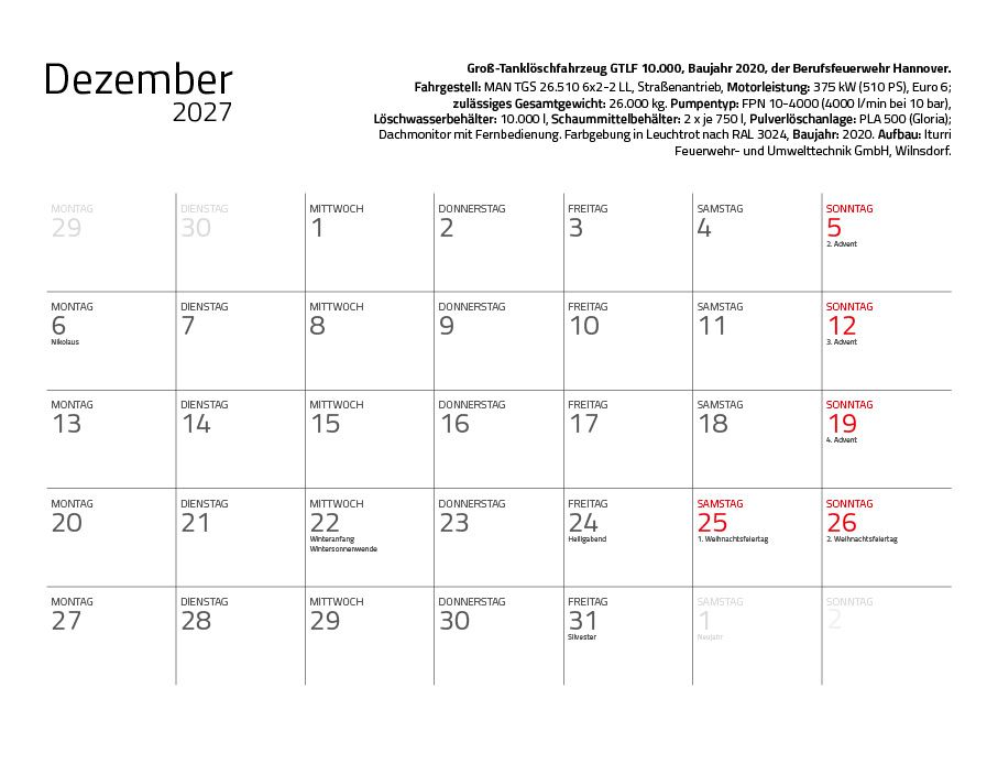 Weitere Ansicht: Feuerwehr 2027 Eintragkalender | Hans-Joachim Profeld