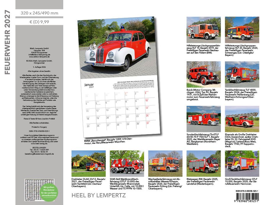 Weitere Ansicht: Feuerwehr 2027 Eintragkalender | Hans-Joachim Profeld