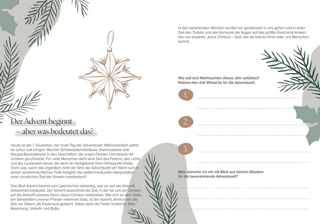 Weitere Ansicht: Mein Advents-Journal | Amanda Sliwinski