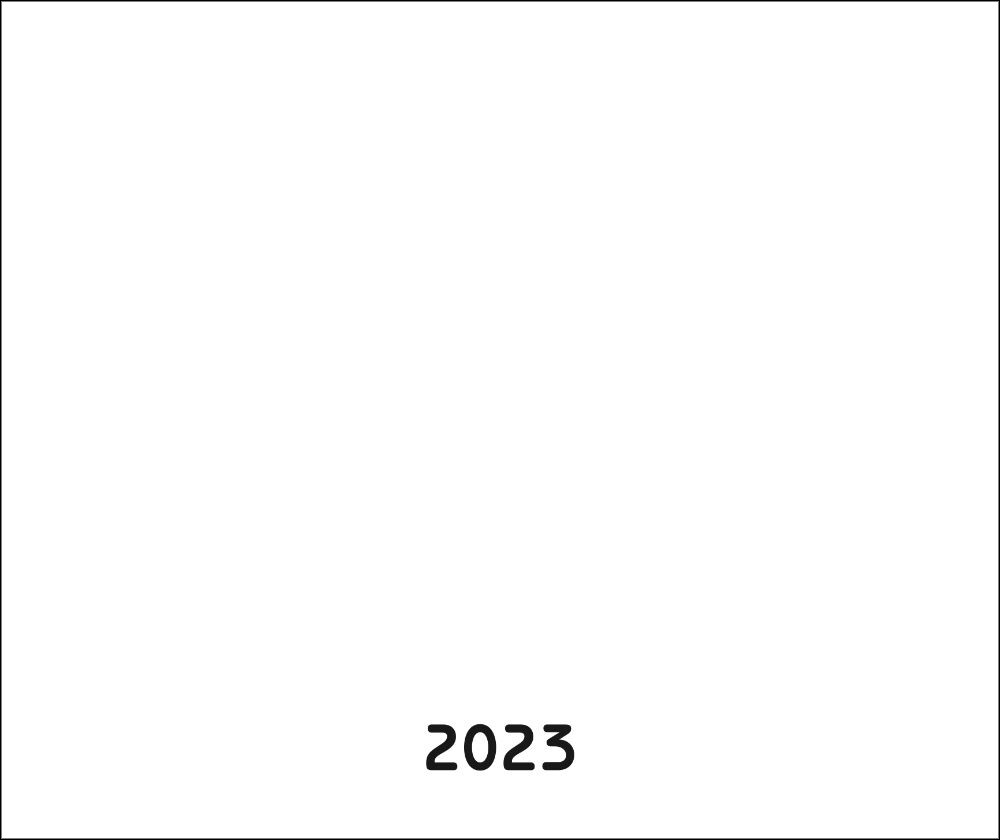 Weitere Ansicht: White Weiss 2026 Blanko Gross XL Format