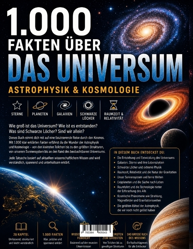 Weitere Ansicht: 1.000 Fakten über Universum, Astrophysik & Kosmologie | Dominik Mikulaschek