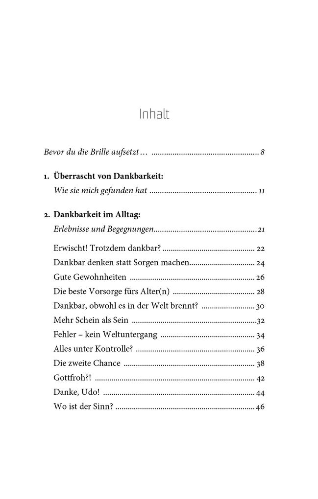 Weitere Ansicht: Die Brille der Dankbarkeit | Sabine Langenbach