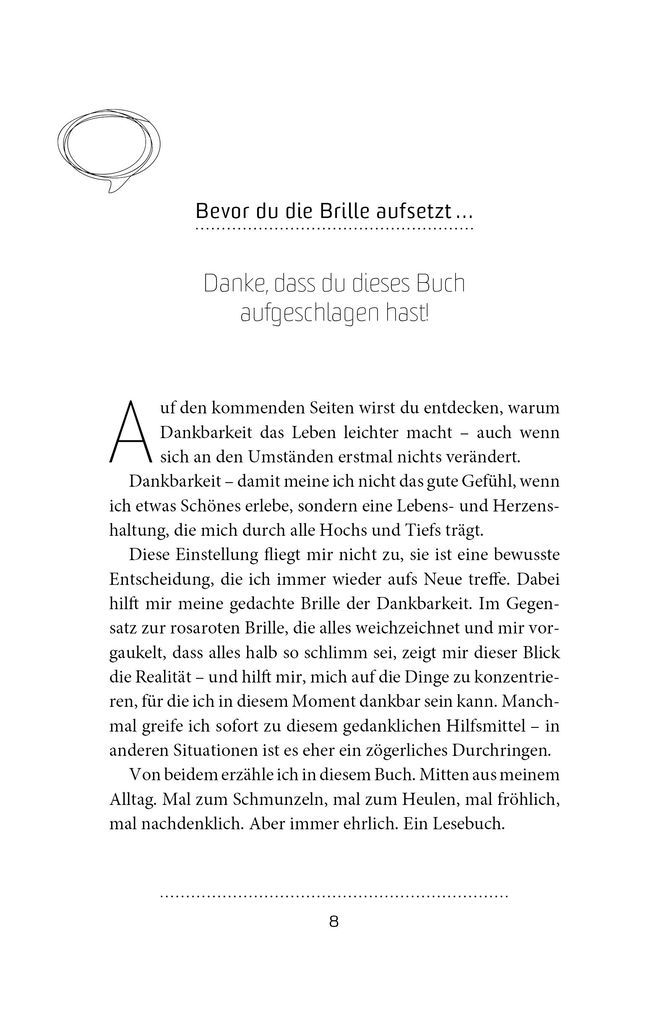 Weitere Ansicht: Die Brille der Dankbarkeit | Sabine Langenbach