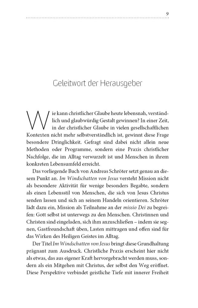 Weitere Ansicht: Im Windschatten von Jesus | Andreas Schröter