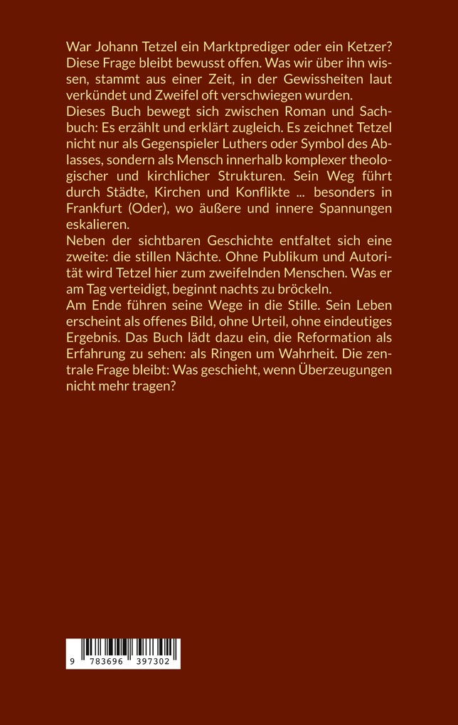 Weitere Ansicht: Tetzel, Ketzer im Auftrag des Papstes | Johannes Simang