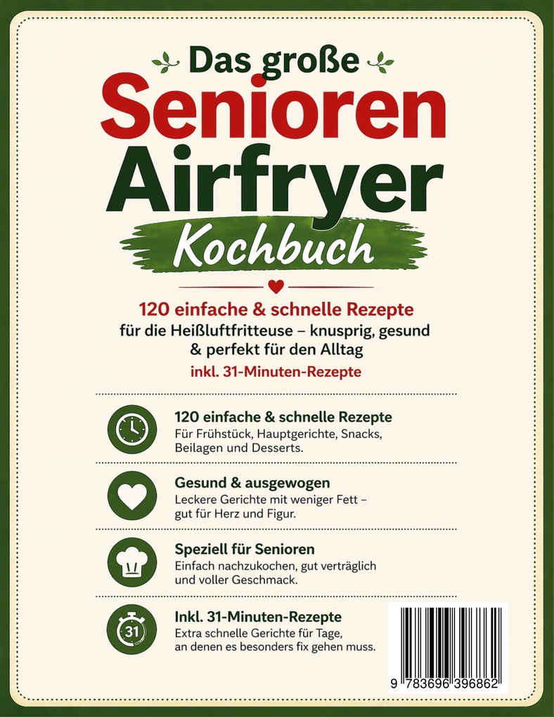 Weitere Ansicht: Das große Senioren Airfryer Kochbuch | Marlene Vogt